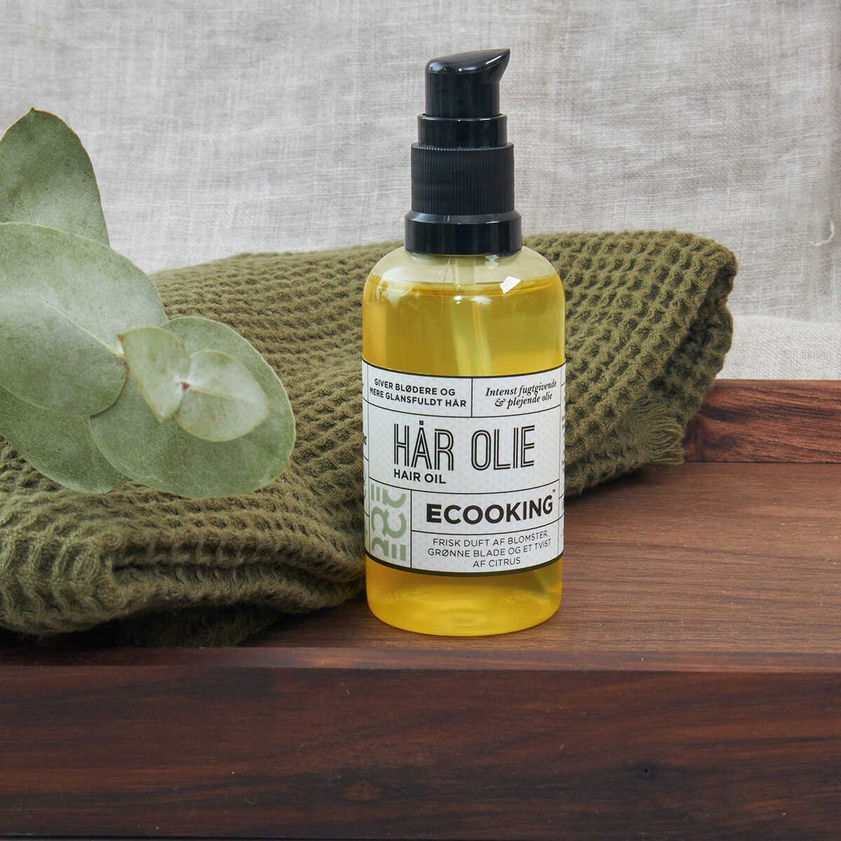 Olie | Gør hår blødere og glattere ECOOKING